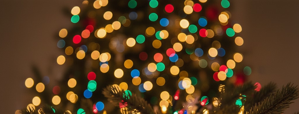 bokeh christmas lights Morgantown